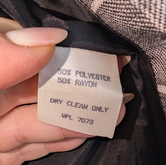 Vintage Oversized Plaid Blazer Size 10 - Picture 6 of 8